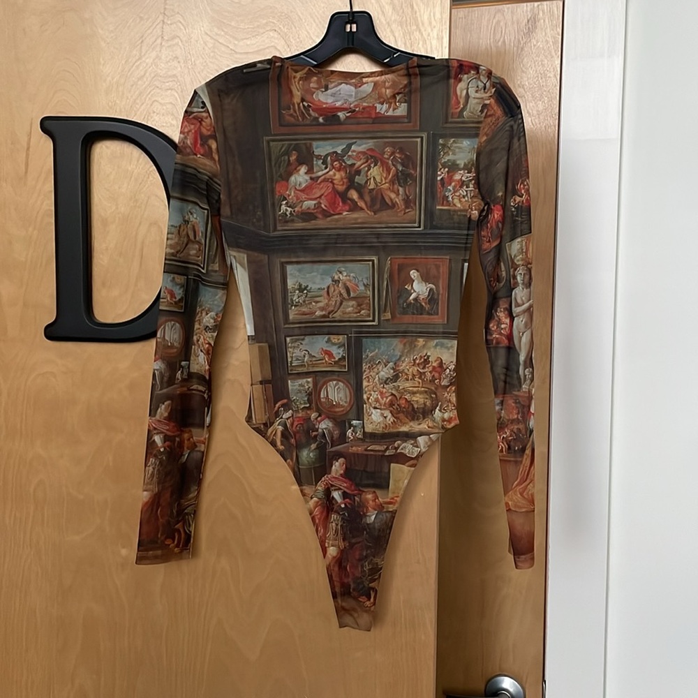 Zara Printed Tulle Bodysuit - The Studio of Apelles - Picture 3 of 5